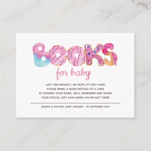 Sweet Candyland Sprinkles Bokar för Baby Tilläggskort (Framsida)
