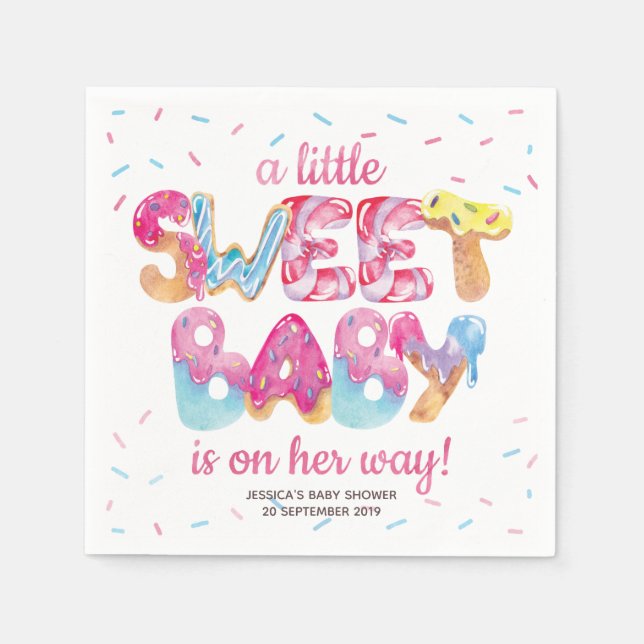 Sweet Candyland Sprinkles Pappersservett (Framsidan)