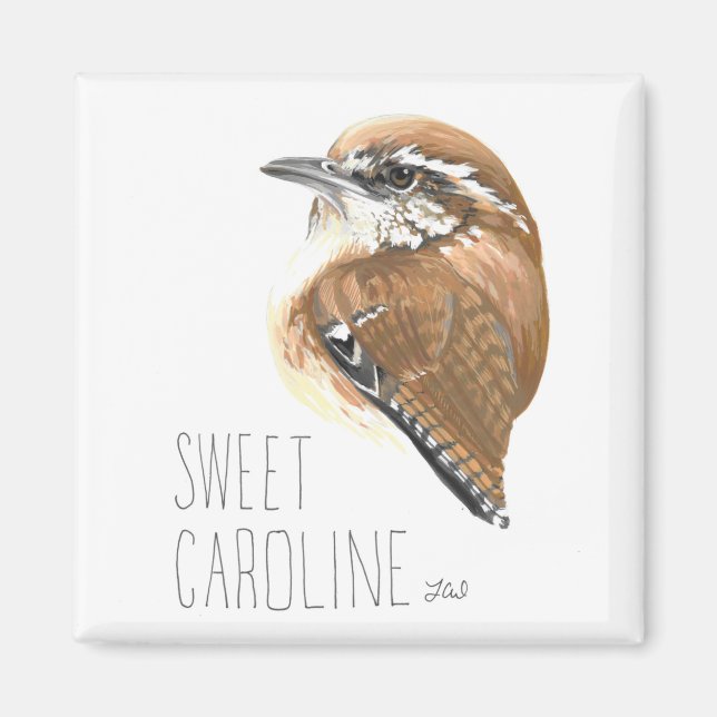 Sweet Caroline, Carolina Wren Magnet (Framsidan)