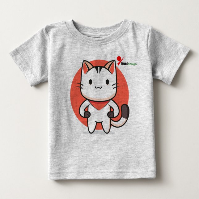 Sweet Cat Baby T-Shirt - Adsible Kitten Design for (Framsida)