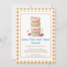 Sweet Celebration Invite – Colorful Donuts Party Inbjudningar