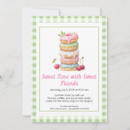 Sweet Celebration Invite – Colorful Donuts Party Inbjudningar