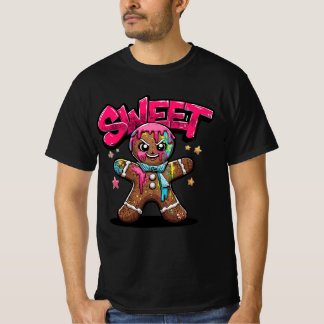 Sweet Chaos – Graffiti Gingerbread Christmas Shirt T