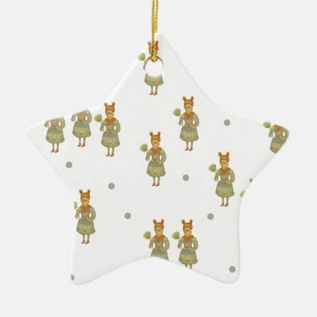 Sweet Character Julgransprydnad Keramik (Framsidan)