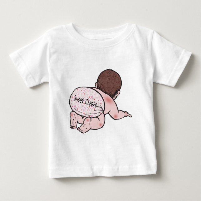 Sweet Cheeks Baby T-shirt (Framsida)