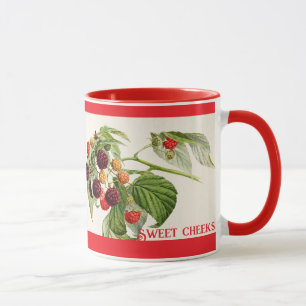 Sweet Cheeks Vintage Raspberry Personlig Mugg