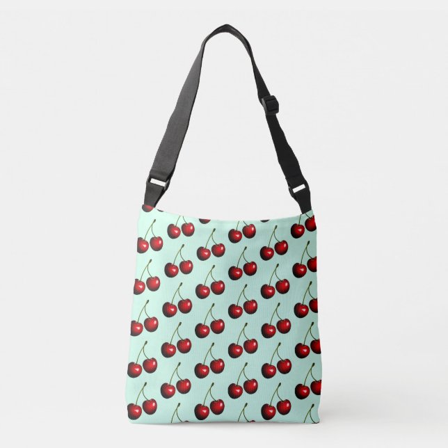 Sweet Cherries Crossbody eller Tote bags - Ditt Fä Axelväska (Framsida)