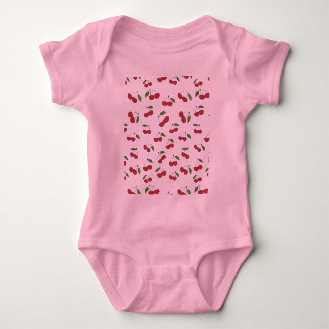 Sweet Cherry Baby Tutu Tee (Framsida)