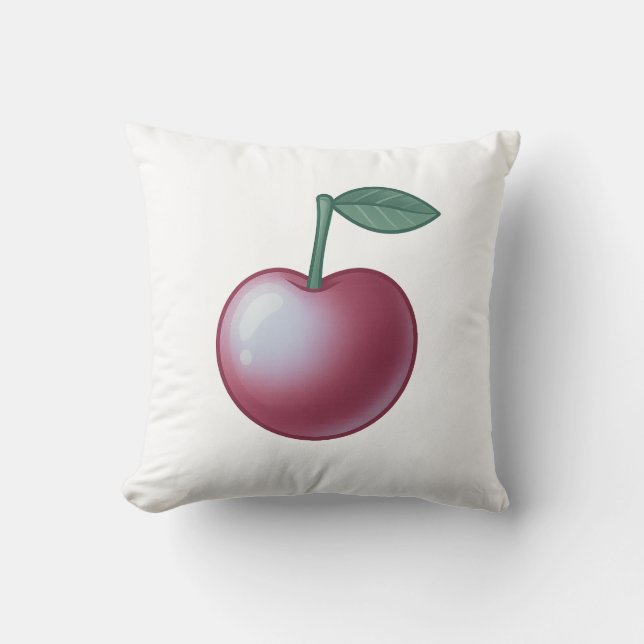 🍒 Sweet Cherry Classic – Timeless Elegance Kudde (Framsida)