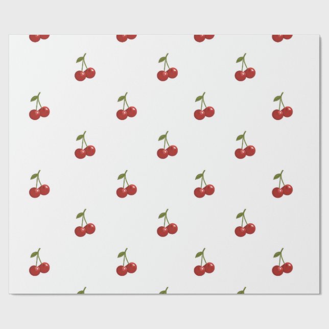 🍒 Sweet Cherry Minimal Elegant Tissue Paper Presentpapper (Platt)