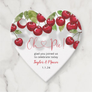 Sweet Cherry Oh Paj Baby Shower Gåvor Etiketter