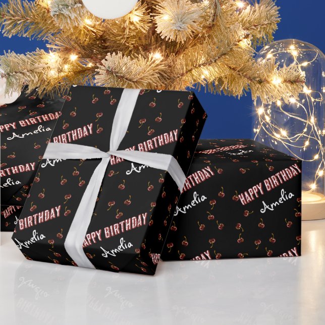 Sweet Cherry Personlig Party Presentpapper (Helgdagar)