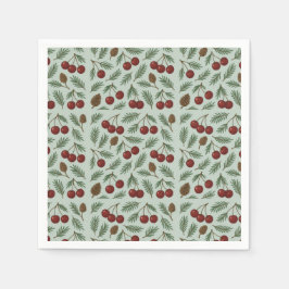 🌿 Sweet Cherry Woodland Holiday Collection Pappersservett