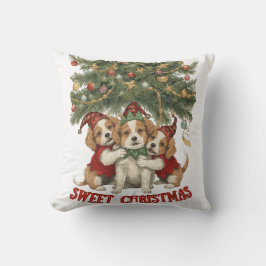 Sweet Christmas Hug – Merry Dogs and Holiday Cheer Kudde