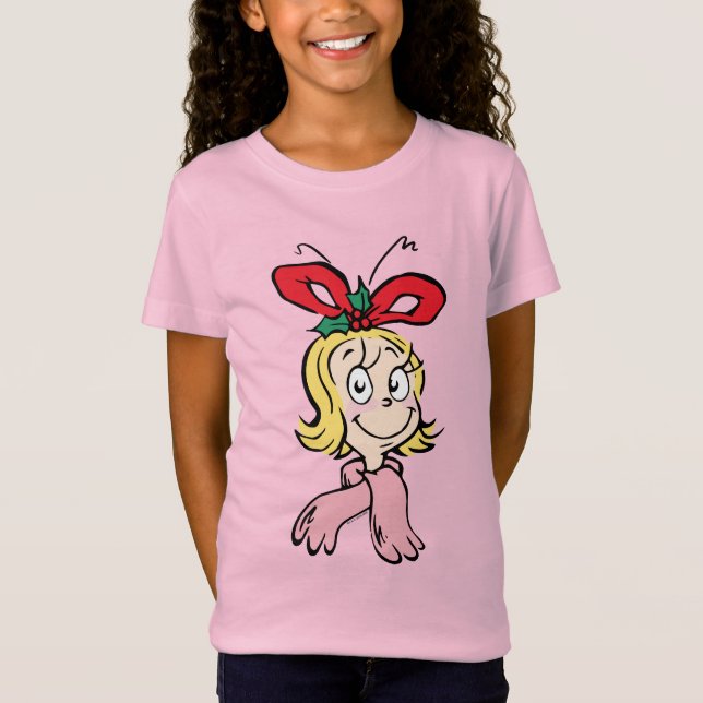 Sweet Cindy Lou Who Portrait T Shirt (Framsida)