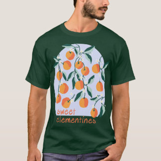 Sweet Clementines Blue TShirt T Shirt