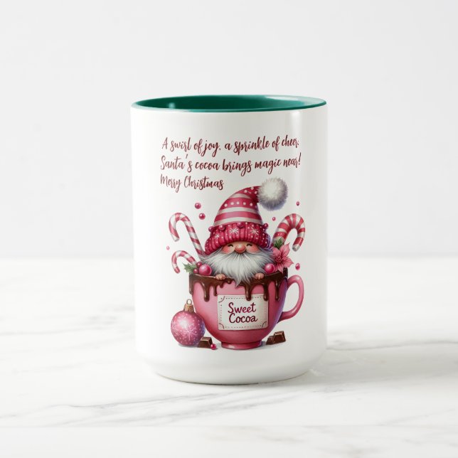 Sweet Cocoa Santa Gnome Mugg (Center)