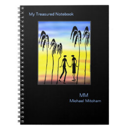 Sweet Colorful Kärlek, Silhouette Anteckningsbok