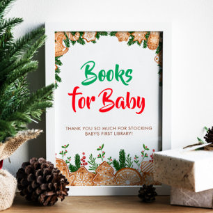 Sweet Cookie Baby First Bibliotek Baby Shower Poster