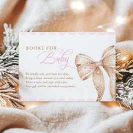 Sweet Cookie Bokar för Baby Baby Shower Tilläggskort