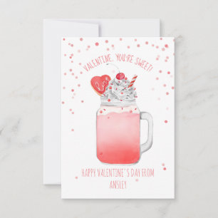Sweet Cookie Milkskaksklassroom Valentine Kort