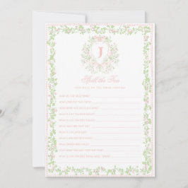 Sweet Crest | Spill the Tea Bridal Shower Game  Inbjudningar