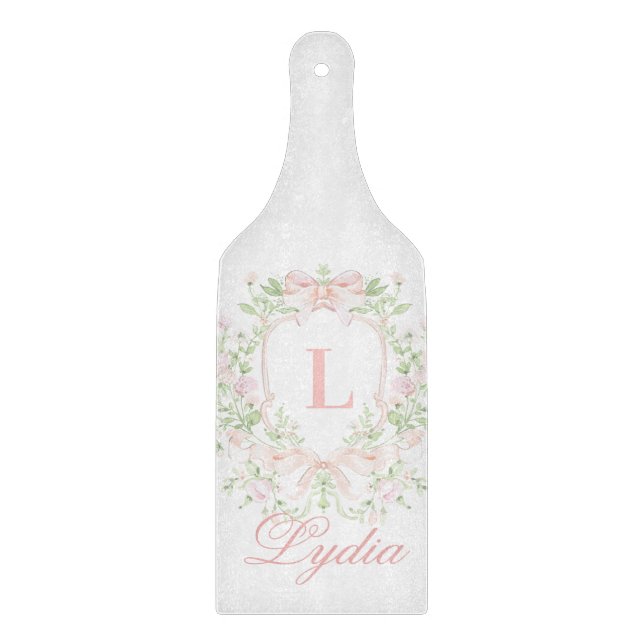 Sweet Crest w/ Pink Bows | Monogram  (Framsidan)