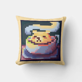 Sweet cup a tea, Pixel Art, pixelart Kudde