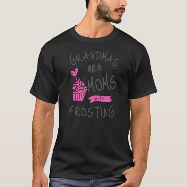 Sweet Cuptårta Grandma T Shirt (Framsida)