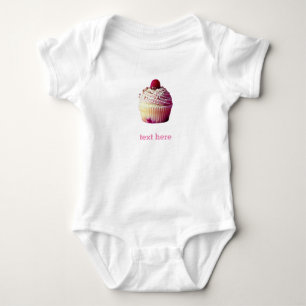 Sweet Cuptårta Jersey Bodykosti, Vit T Shirt