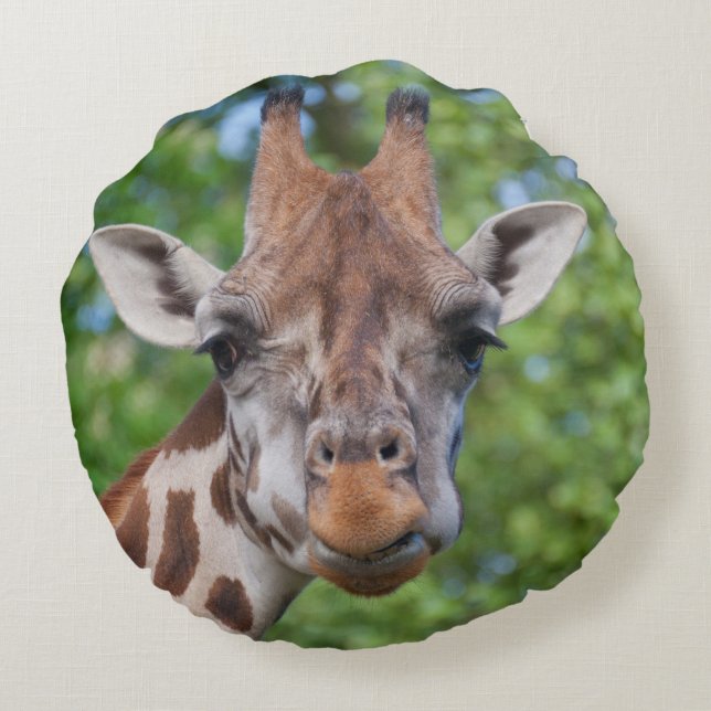 Sweet Curios Giraffe Rund Kudde (Baksidan)