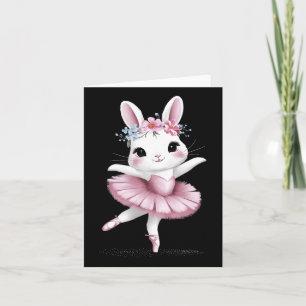 Sweet Dancing Ballerina Bunny Ballet Rabbit Girl E Kort
