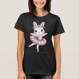 Sweet Dancing Ballerina Bunny Ballet Rabbit Girl E T Shirt