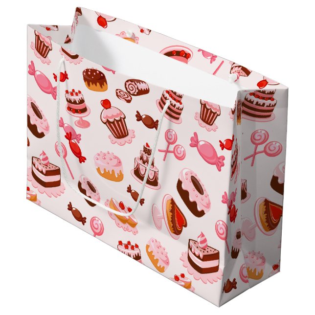 Sweet Dessert Gift Bag - stor (Framsidan Vinklad)