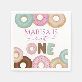 Sweet Donut Birthday | Färgfulla barn Party - Pappersservett