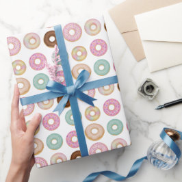 Sweet Donut Birthday | Färgfulla barn Party - Presentpapper