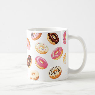 Sweet Donut Mönster Kaffemugg
