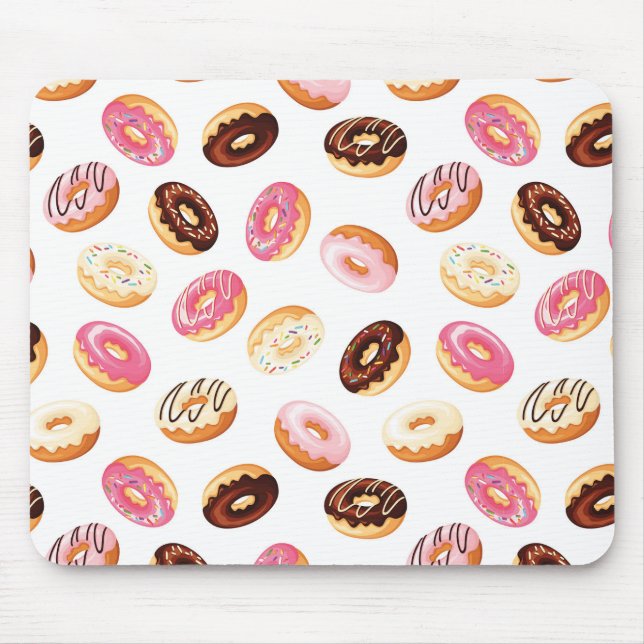 Sweet Donut Mönster Musmatta (Framsidan)