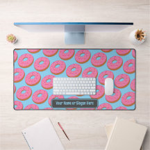 Sweet Donut Ringar - Rosa / Blue - Add FUNNY Text