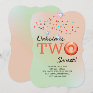Sweet Donuts Birthday Inbjudningar