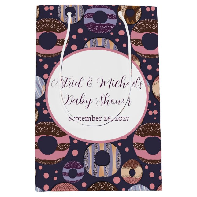 Sweet Donuts Lila Girl Baby Shower (Framsidan)