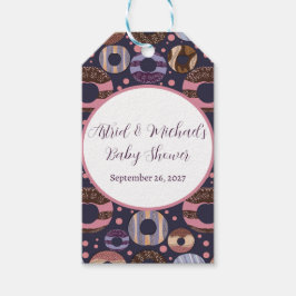 Sweet Donuts Lila Girl Baby Shower Presentetikett