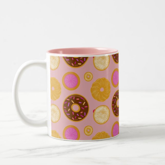 Sweet Donuts Mug  Två-Tonad Mugg (Vänster)