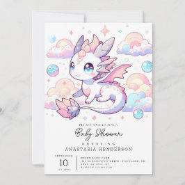 Sweet Dragon Baby Shower Inbjudningar
