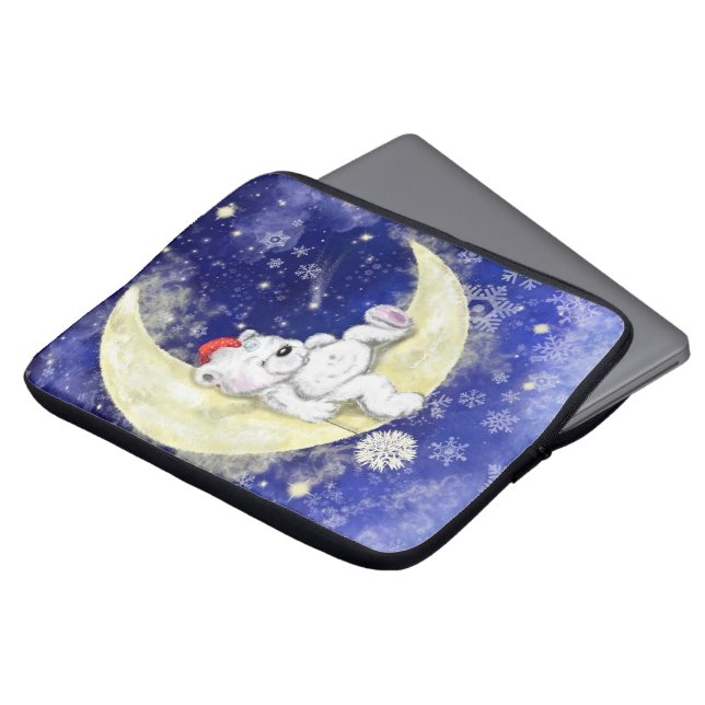 Sweet Dreaming Little Bear Laptop Fodral (Framsida topp)