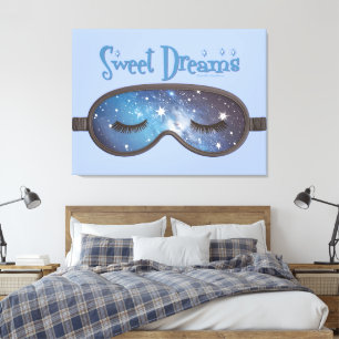 Sweet Dreams Ansikte Mask Canvastryck