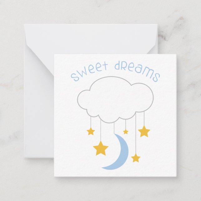 Sweet Dreams Anteckningskort (Framsida)