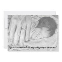 Sweet Dreams Baby, Adoption Shower-inbjudan