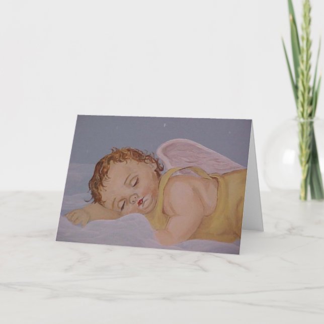 Sweet Dreams Baby Angel Inbjudan (Framsida)