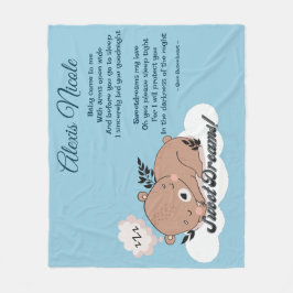 Sweet Dreams Baby Bear Fleecefilt